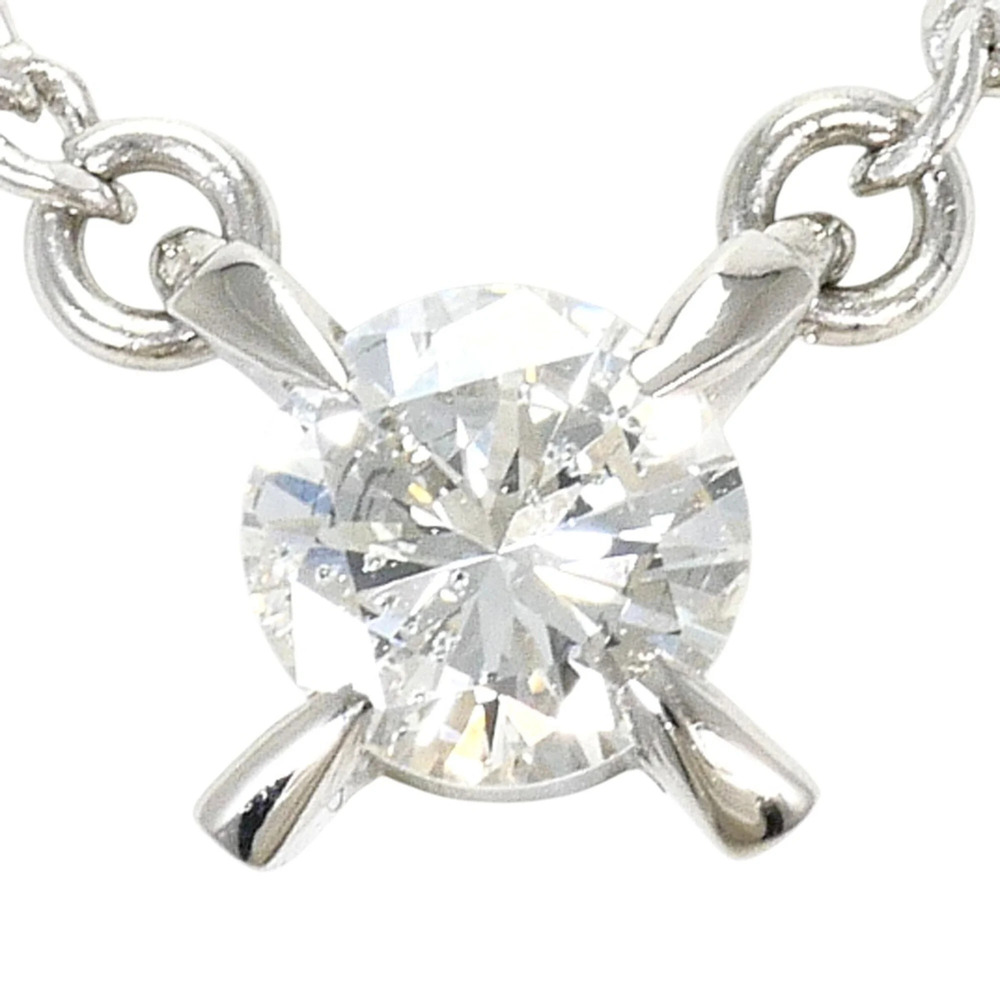 PT850 Platinum Necklace with 0.26ct Diamond (SI2 clarity), Certificate of Aut...